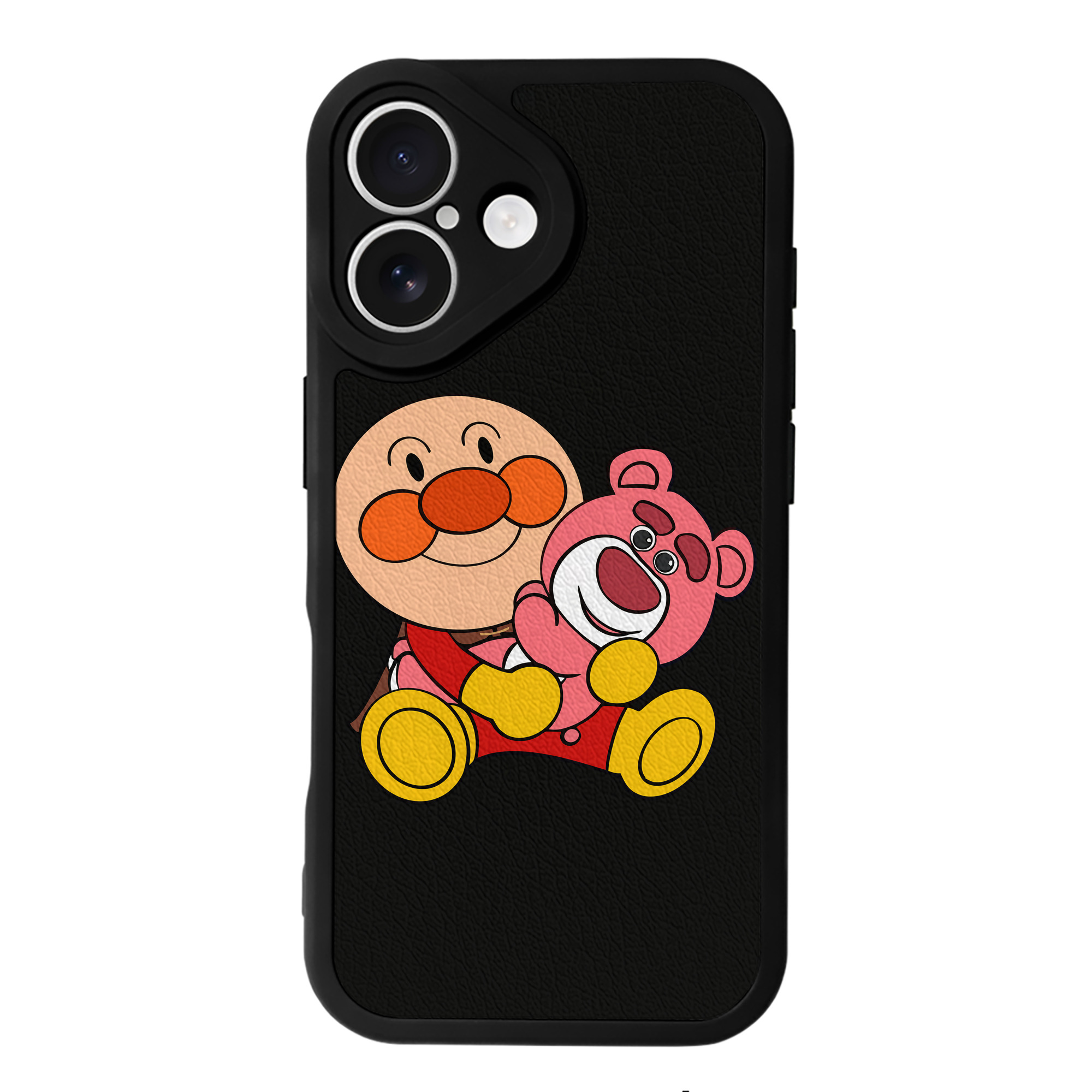 （画像用） アンパンマン Anpanman 【iPhone 16シリーズ対応】シリコンスマホケース（レザー調） 材質：シリコン